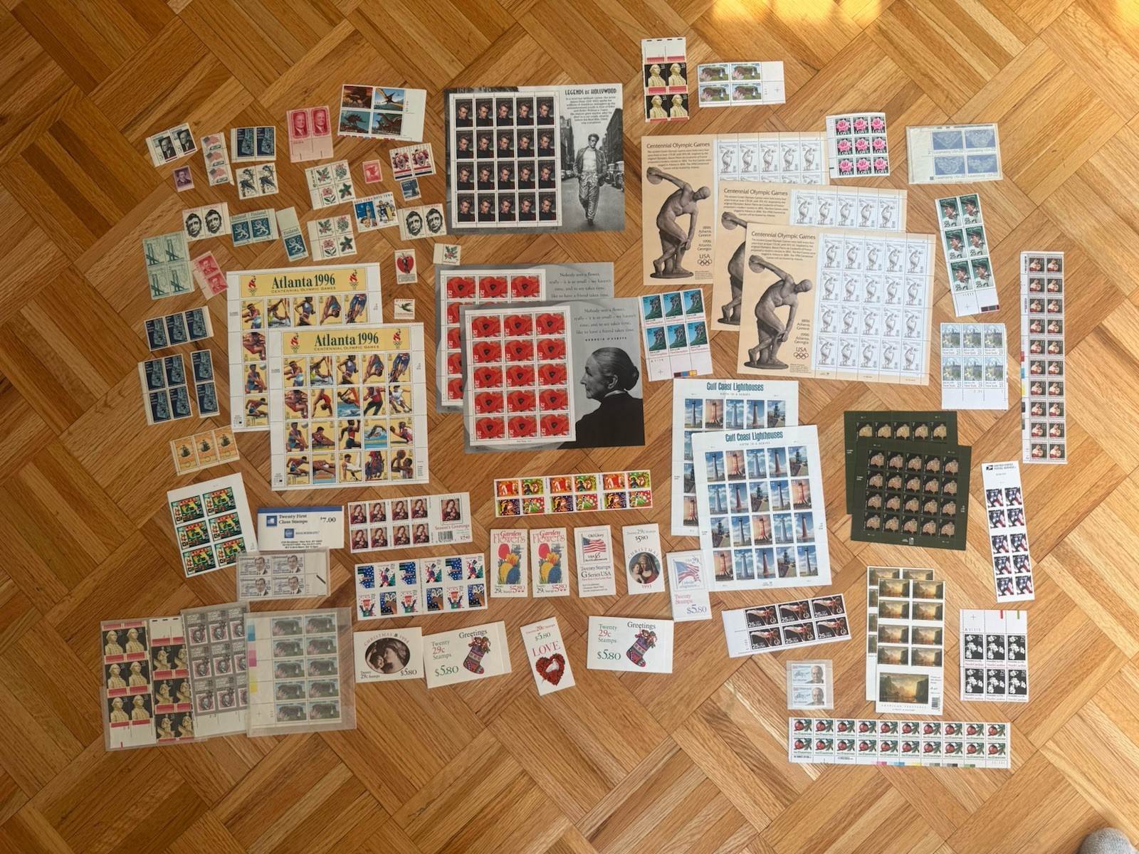 Lot of US Postage Stamps *$200.00+ Face Value* (Mint/ Never Used/Not Canceled)