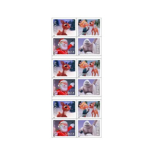 20 USPS RUDOLPH the Red Nose Reindeer 2014 Holiday Christmas Forever Stamps Rare