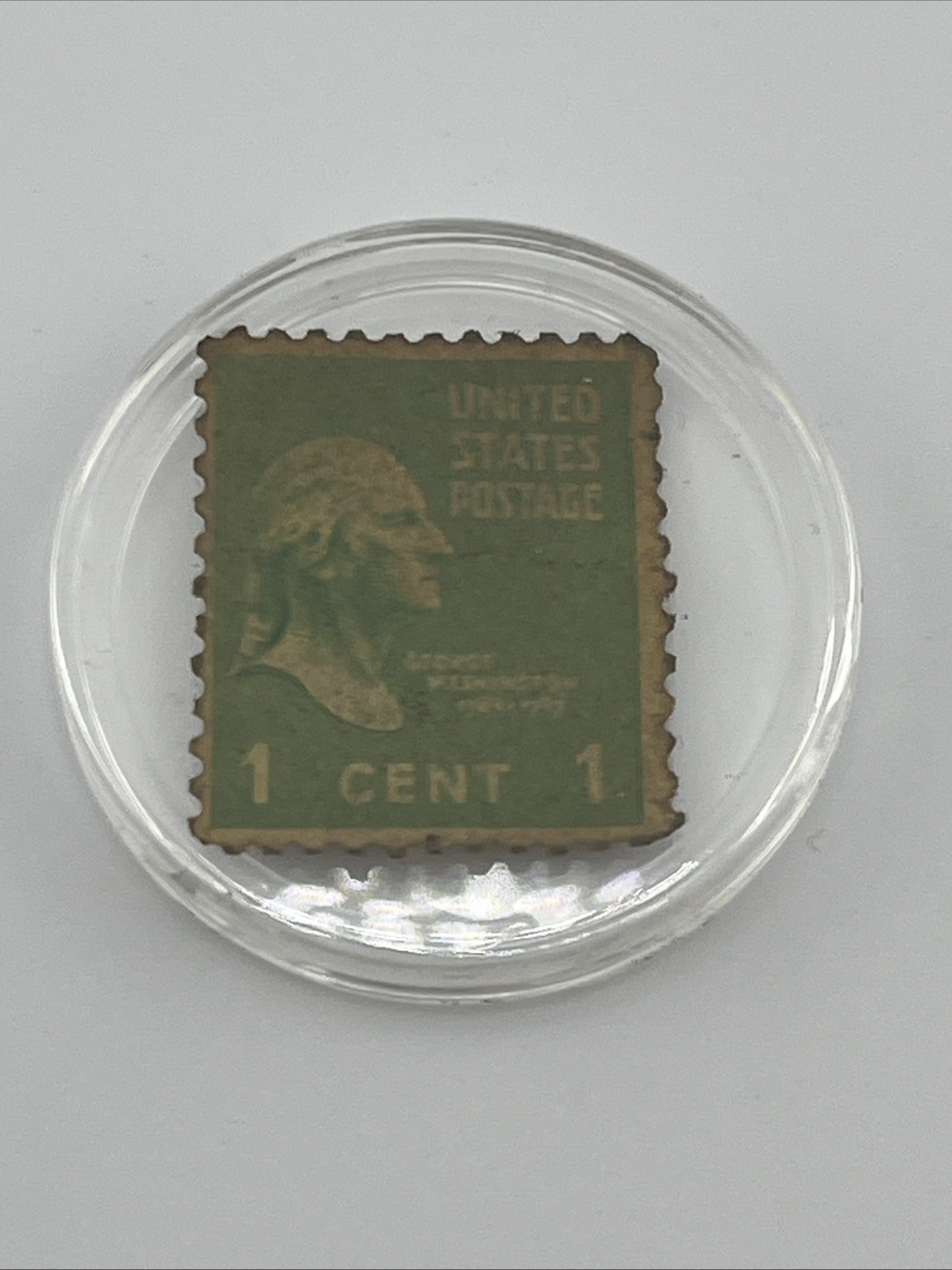 George Washington 1 Cent Green Stamp 1789-1797