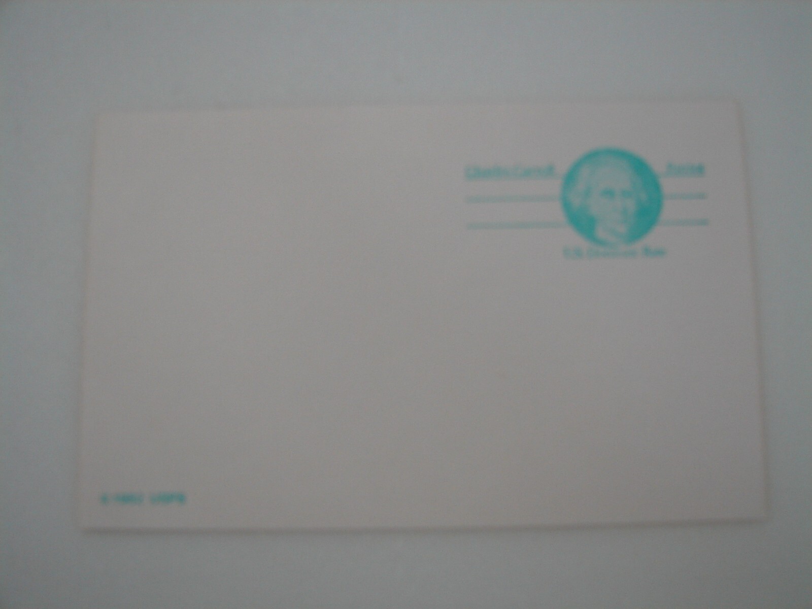 U.S. #UX105 MINT POST CARD DOMESTIC RATE CHARLES CARROLL