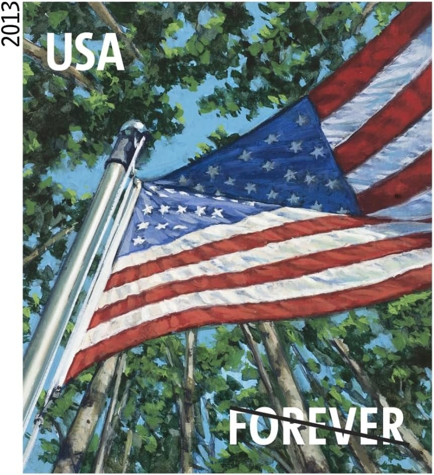 USPS Flags for All Seasons Forever Stamps 100 Stamps (5 Books of 20)