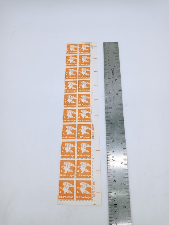 1978 Orange Eagle A Stamp Cent Stamps Block of 20 MT01