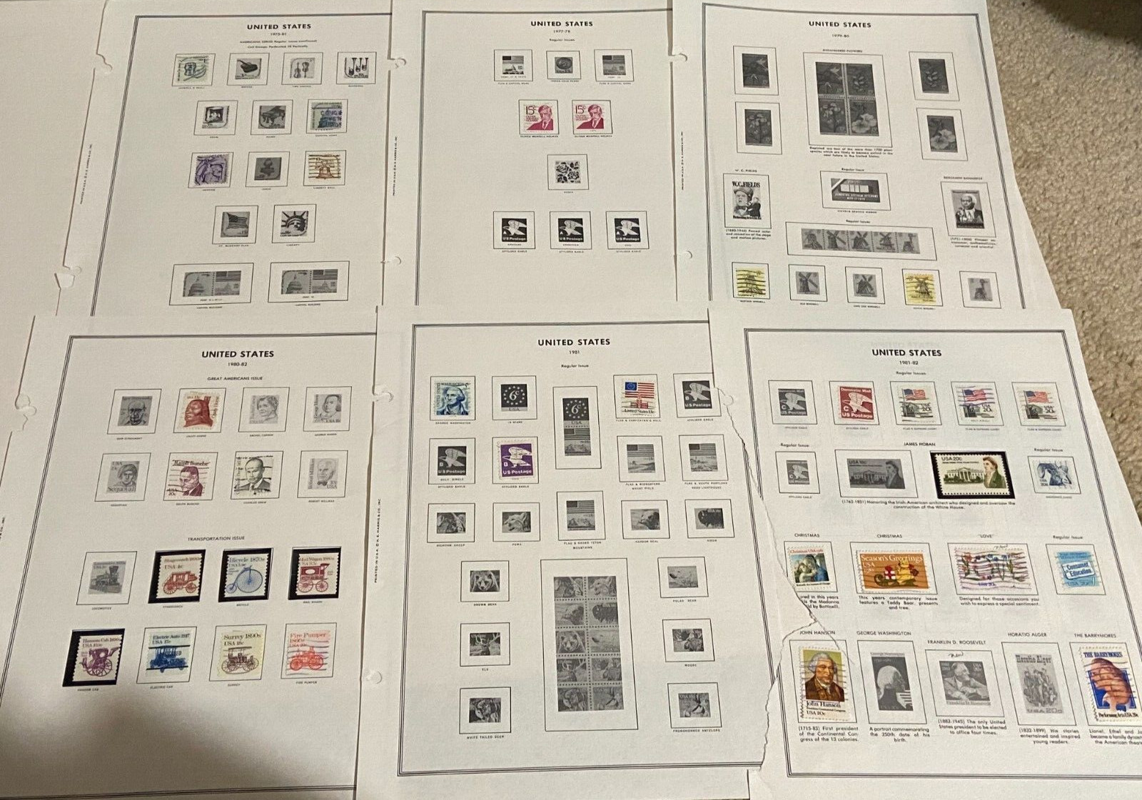 LOT MIXED ANTQUE & VINTAGE U.S. UNITED STATES STAMPS – STAMP COLLECTION
