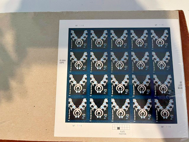 Scott #3753. Navajo Jewelry. 2c sheet of 20 stamps. Sealed. MNH. free shipping