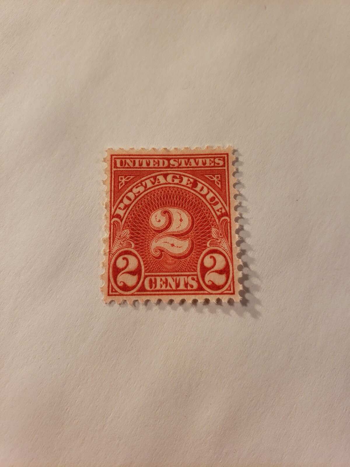 United States Postage Due 2 Cents Stamp MNH 2c cent