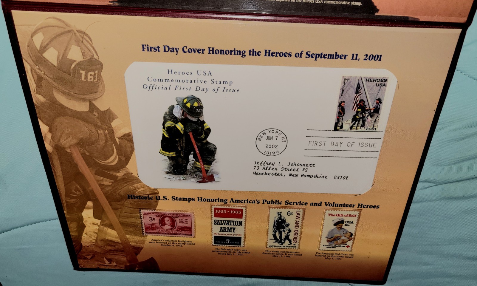 Postal Commemorative Society Honoring USA Heroes Historic Stamps