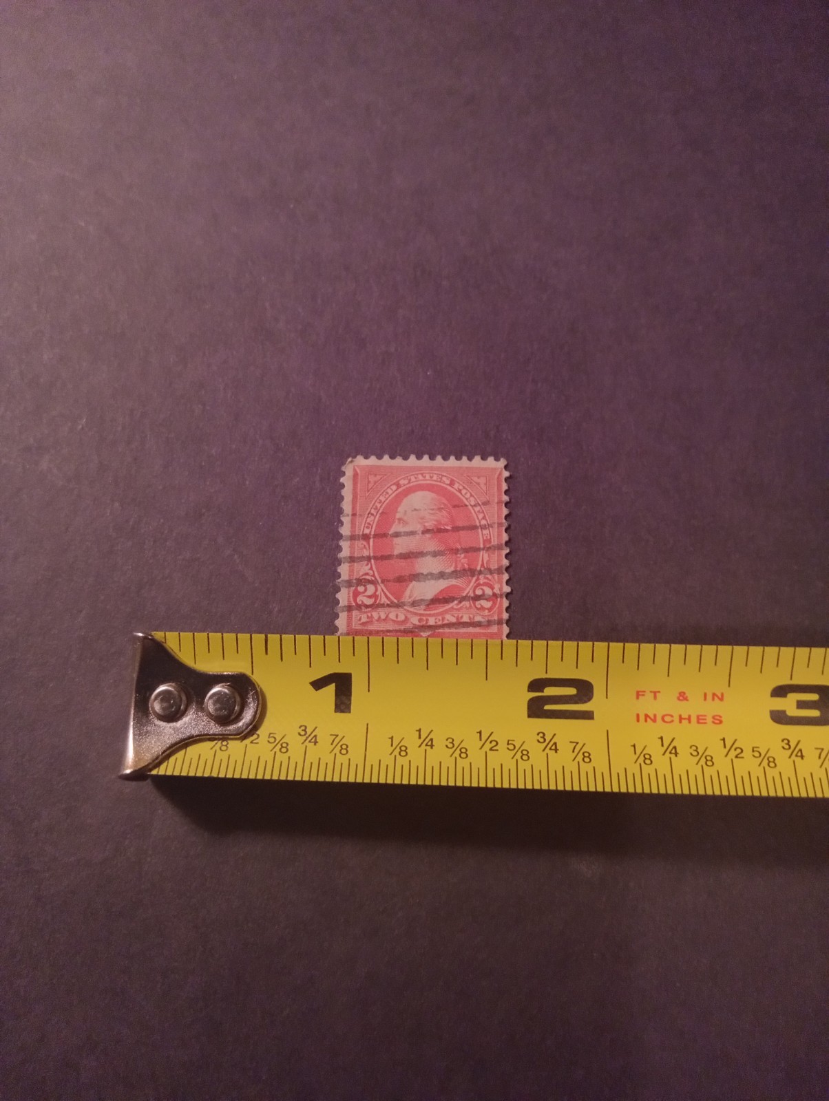 Rare 1897 US 2 Cent George Washington Postage Stamp