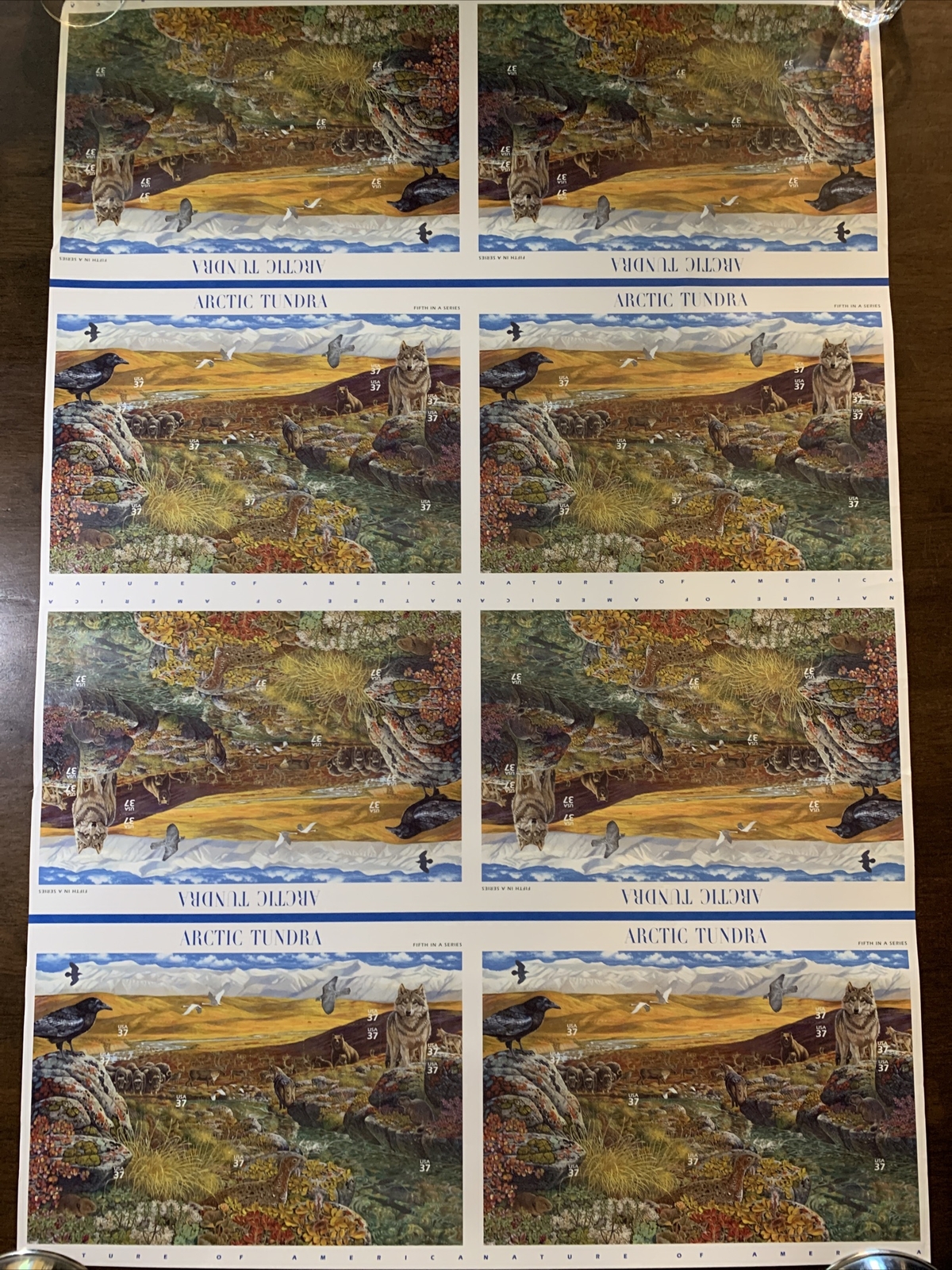 ARTIC TUNDRA 5th in a Series Sheet of 80 37 CENT STAMPS 2002 Whole Sheet Uncut