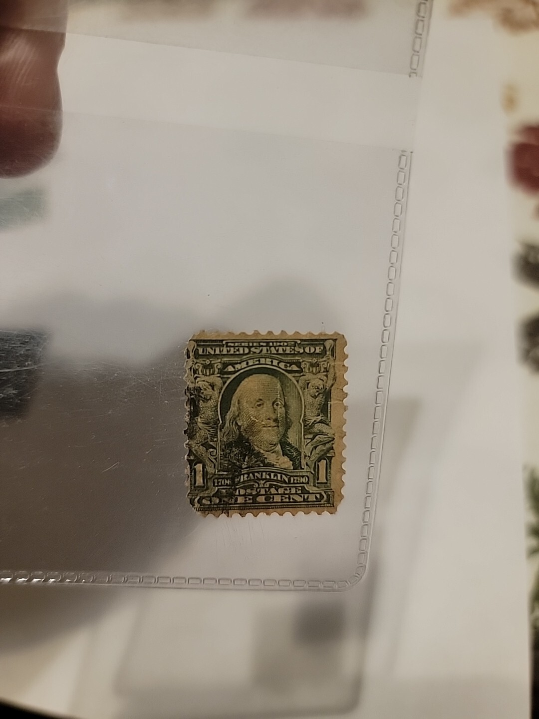 Extremely Rare Benjamin Franklin 1 Cent Stamp ￼￼