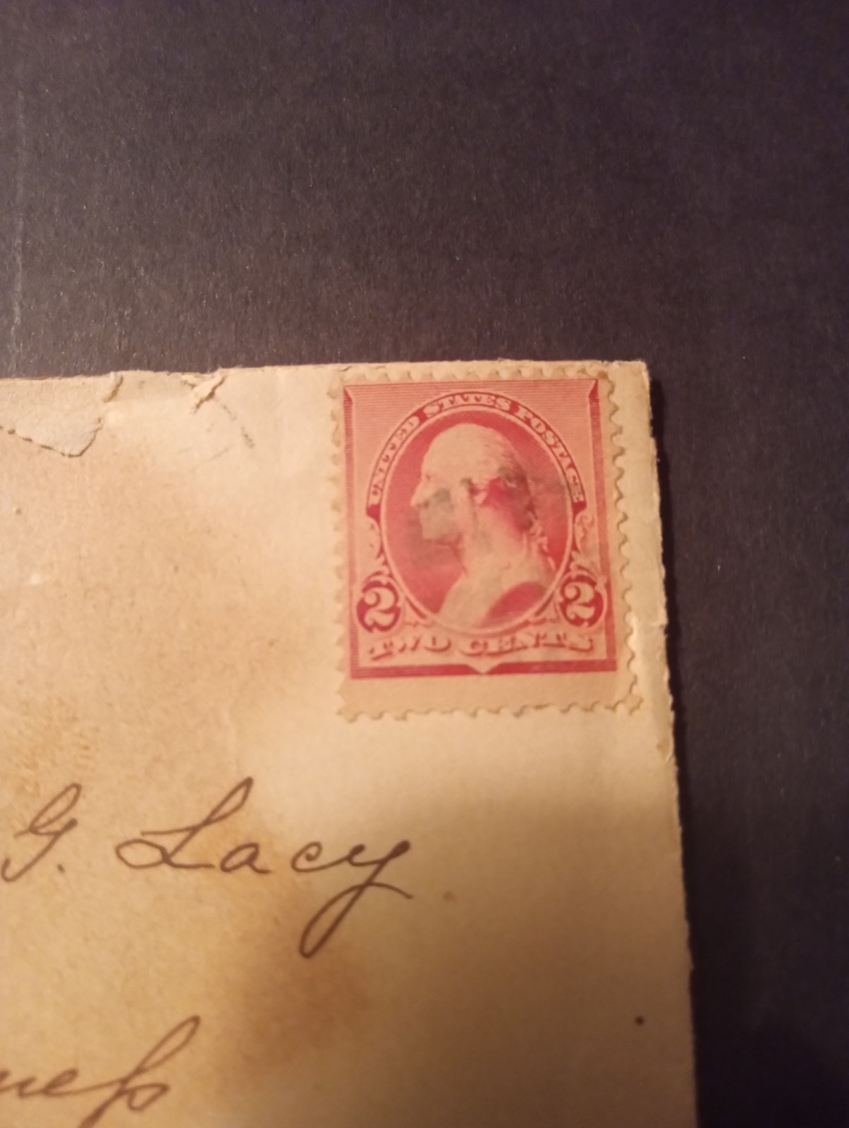 Rare Two Cent George Washington Stamp 1890s