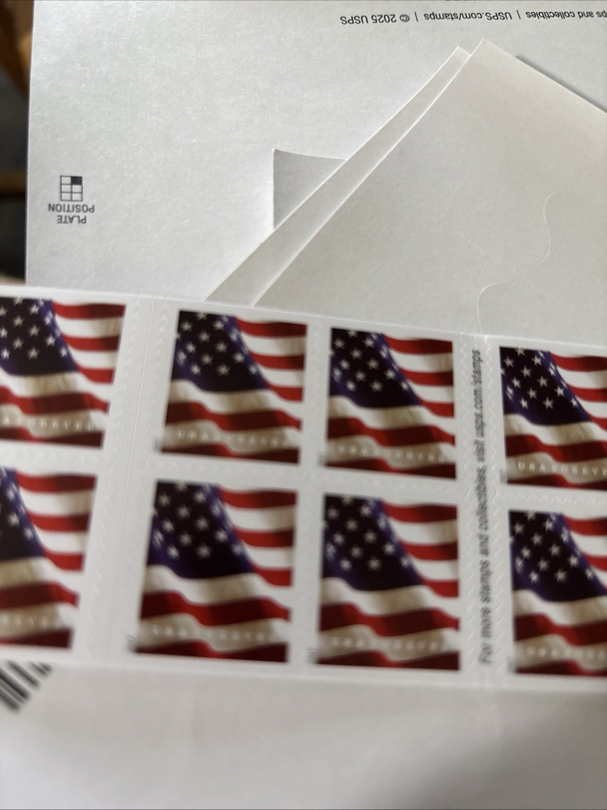 20 Forever Stamps US Flag