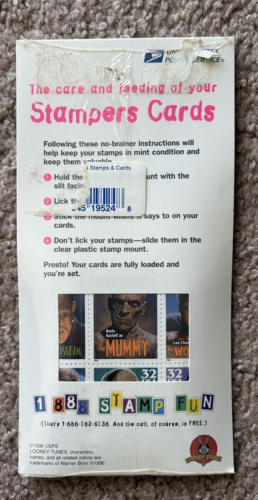 Classic USPS Movie Monsters Stampers Cards