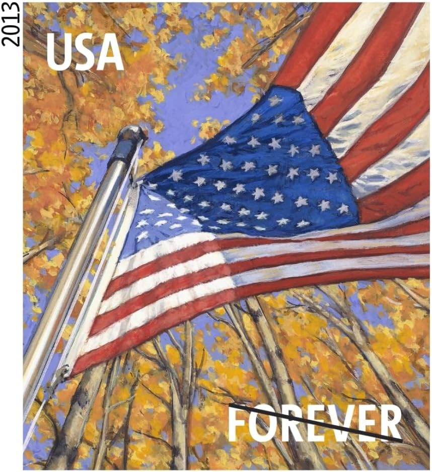 USPS Flags for All Seasons Forever Stamps 100 Stamps (5 Books of 20)