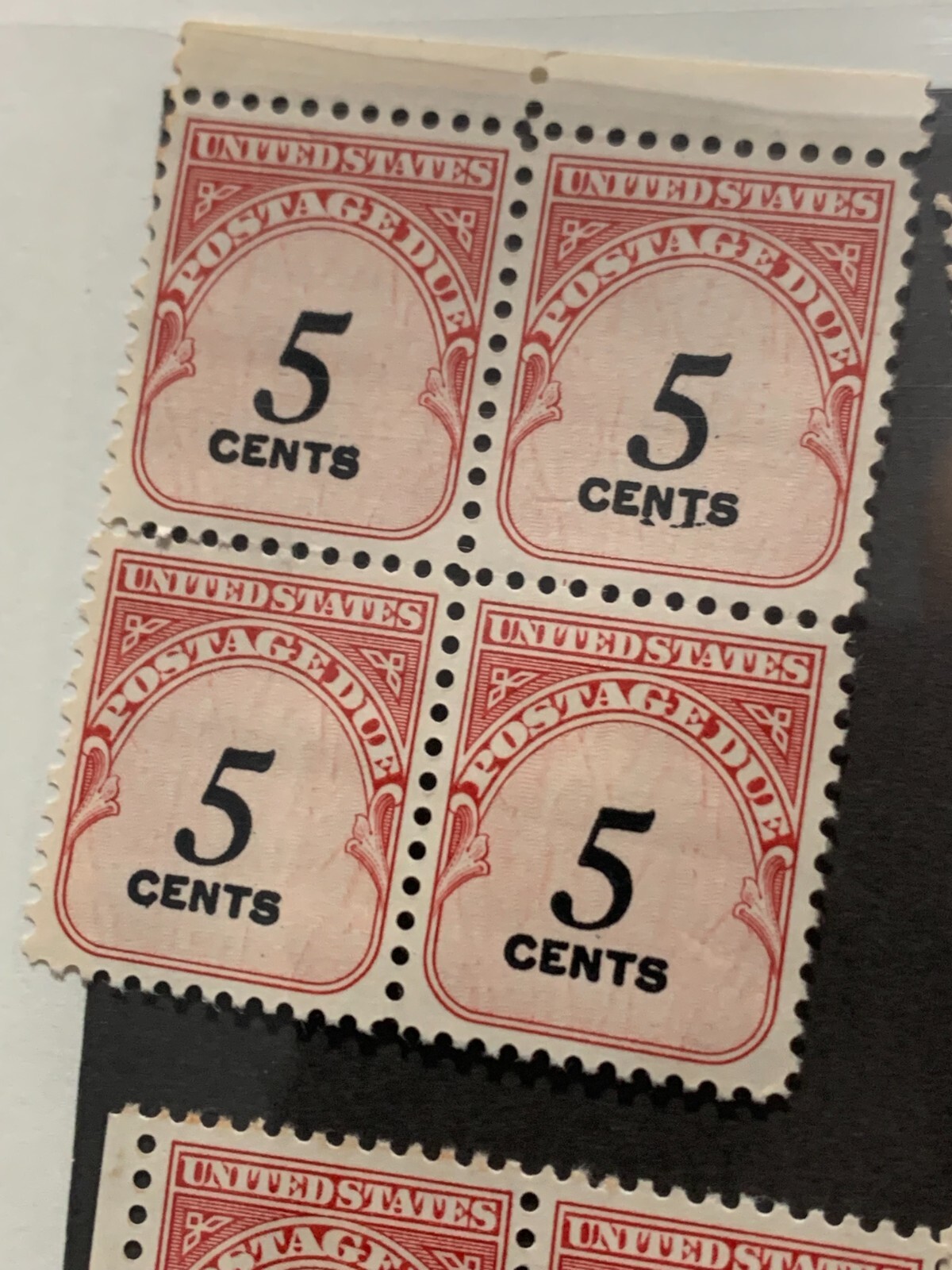 US Stamps J93 5 Cent Block of 4 ( 16 pcs) Unused 1959