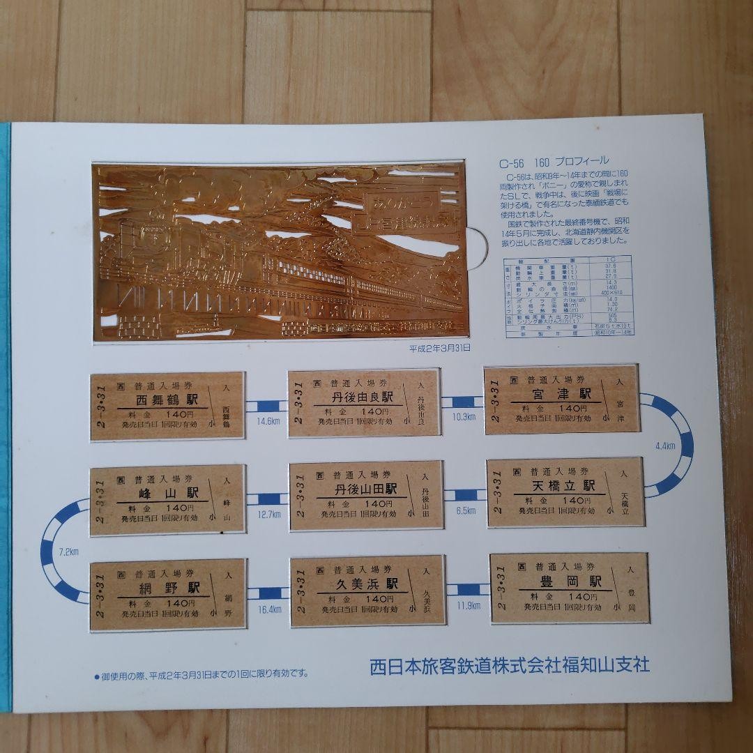 Thank you JR Miyazu Line Commemorative Entrance Ticket
