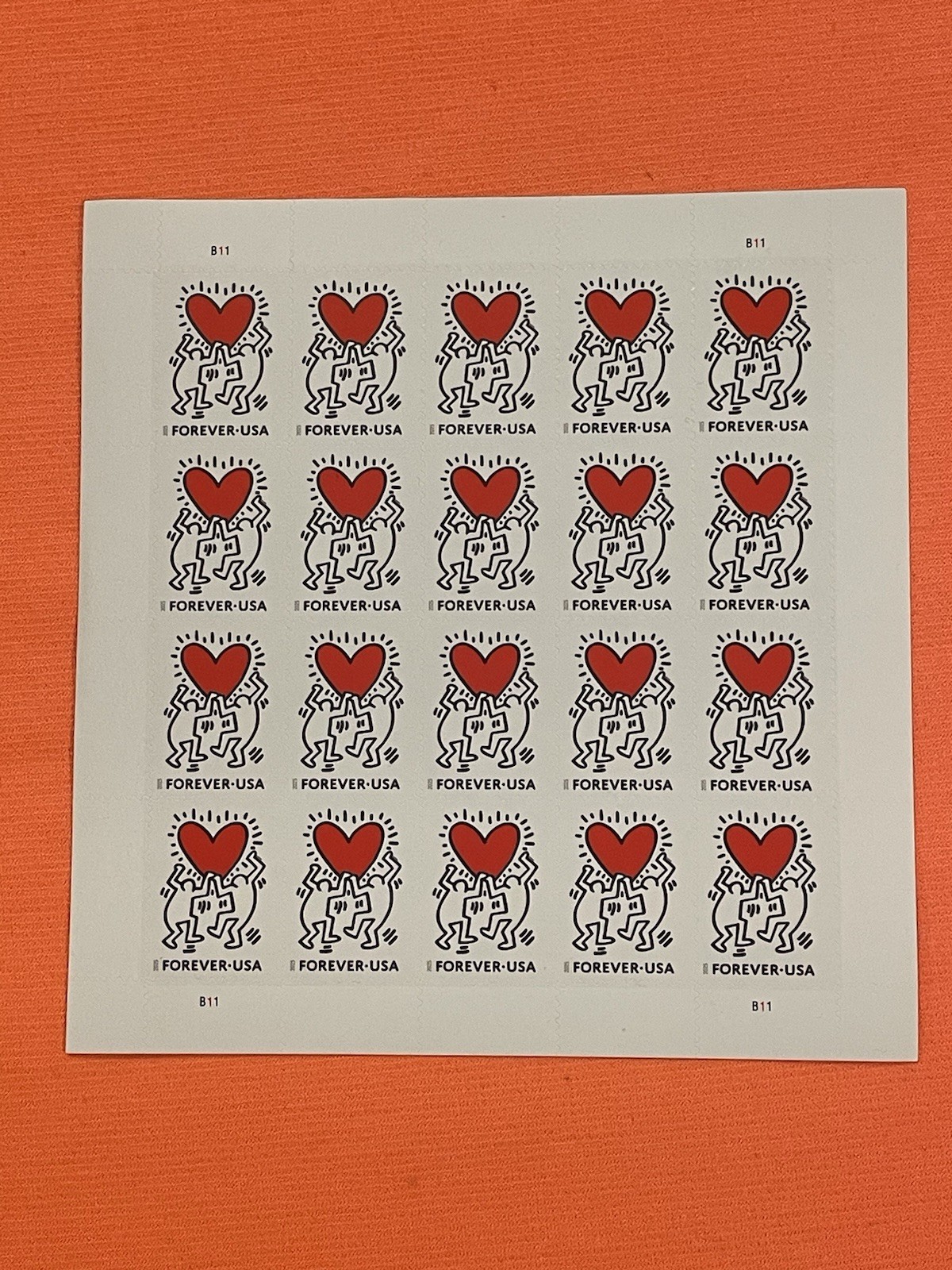 USPS Forever Stamps – Keith Haring Artwork (2024) Single Stamp Random MNH