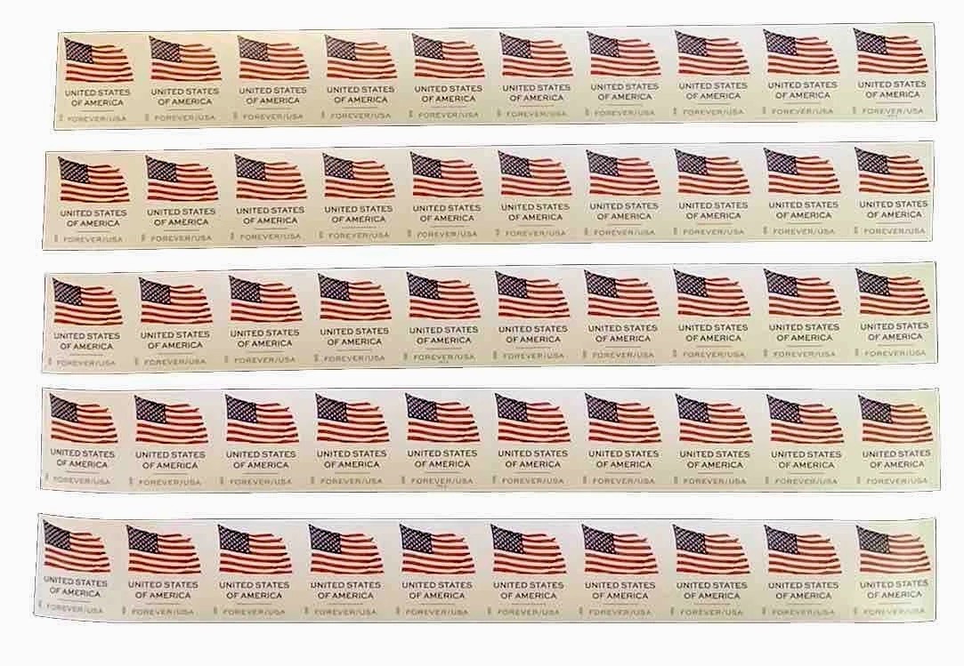 50 First Class Stamps USPS Postage (Current Value $39) 2025 Bulk Cut New
