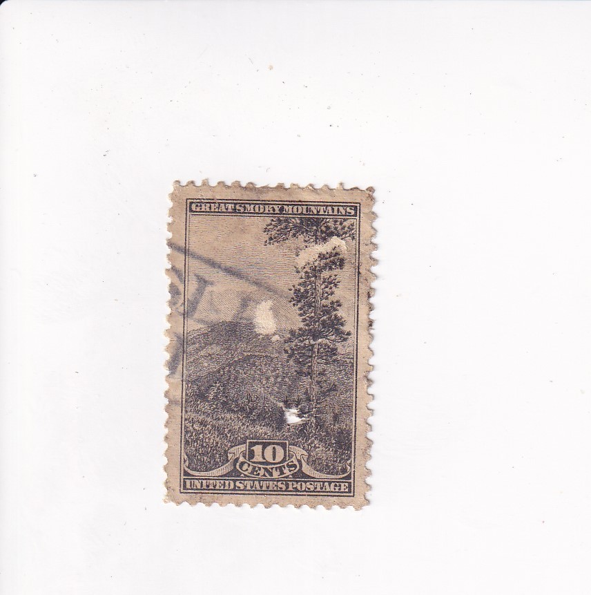 1934 NATIONAL PARKS ISSUE PERF. GREAT SMOKY MOUNTAINS 10 CENTS (US)