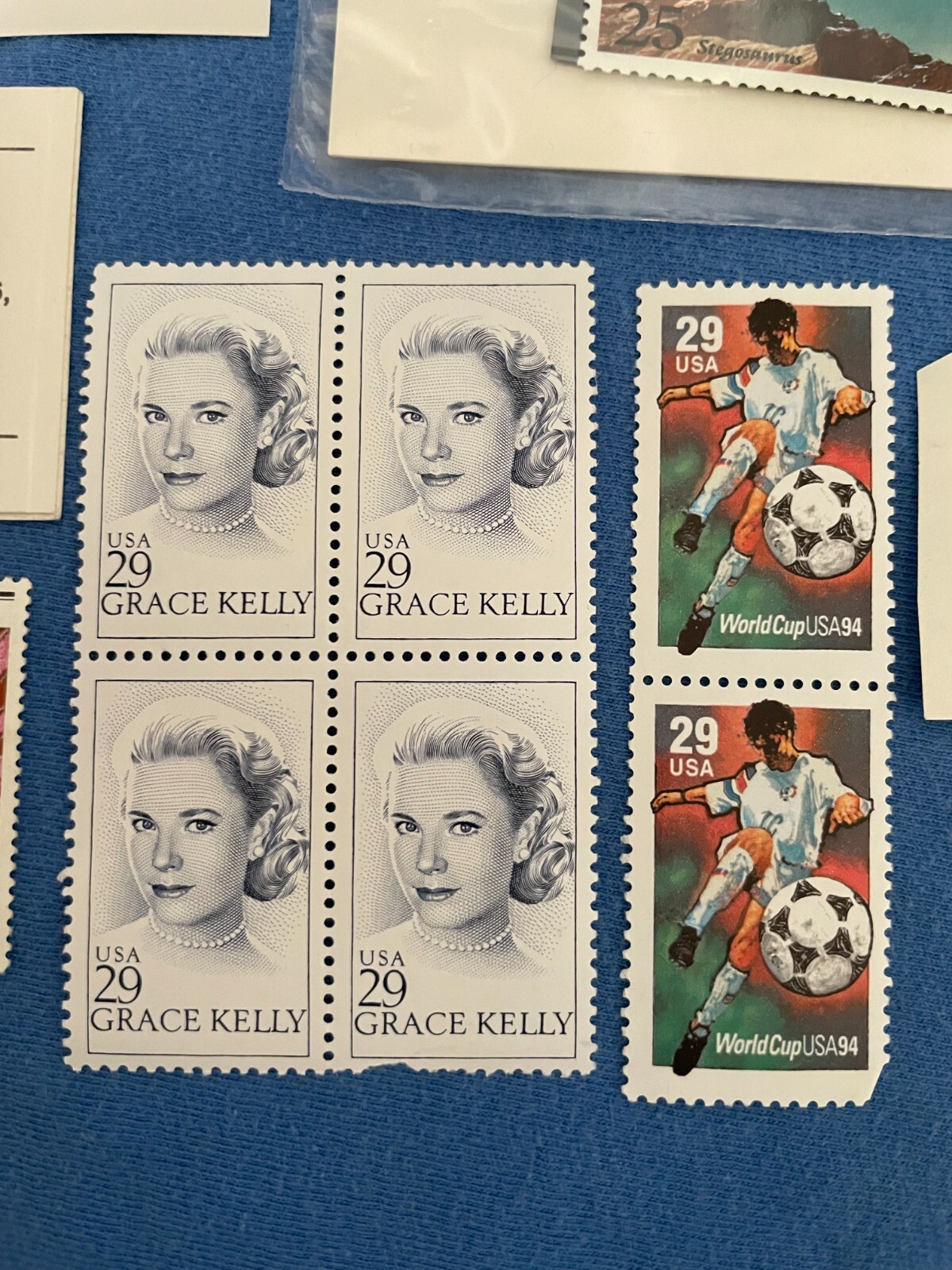 Vintage Collection of Unposted US STAMPS World Cup Wildlife Bugs Bunny Olympics