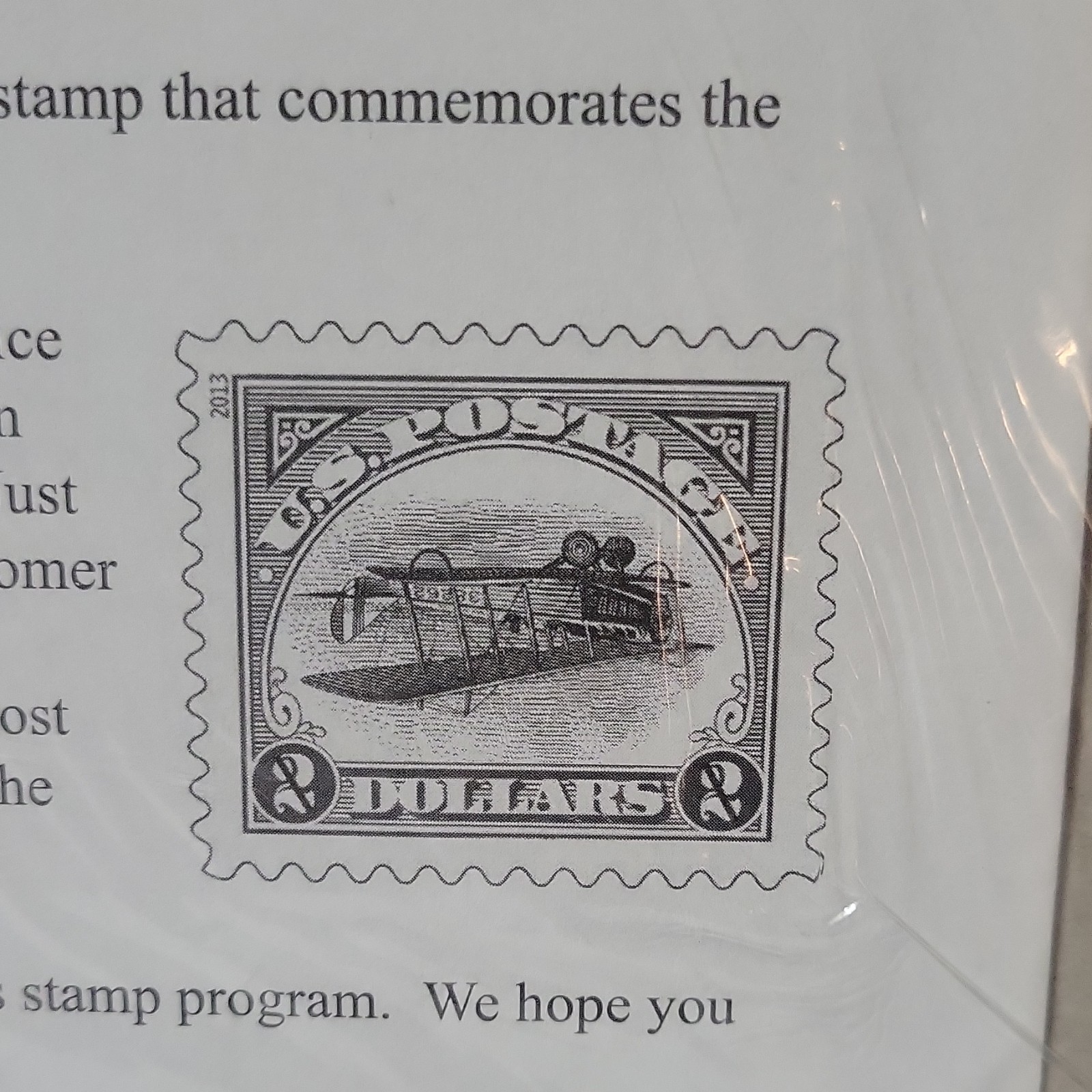 United States 2013 Inverted Jenny 24 Cent Aviation Stamp, Single MNH