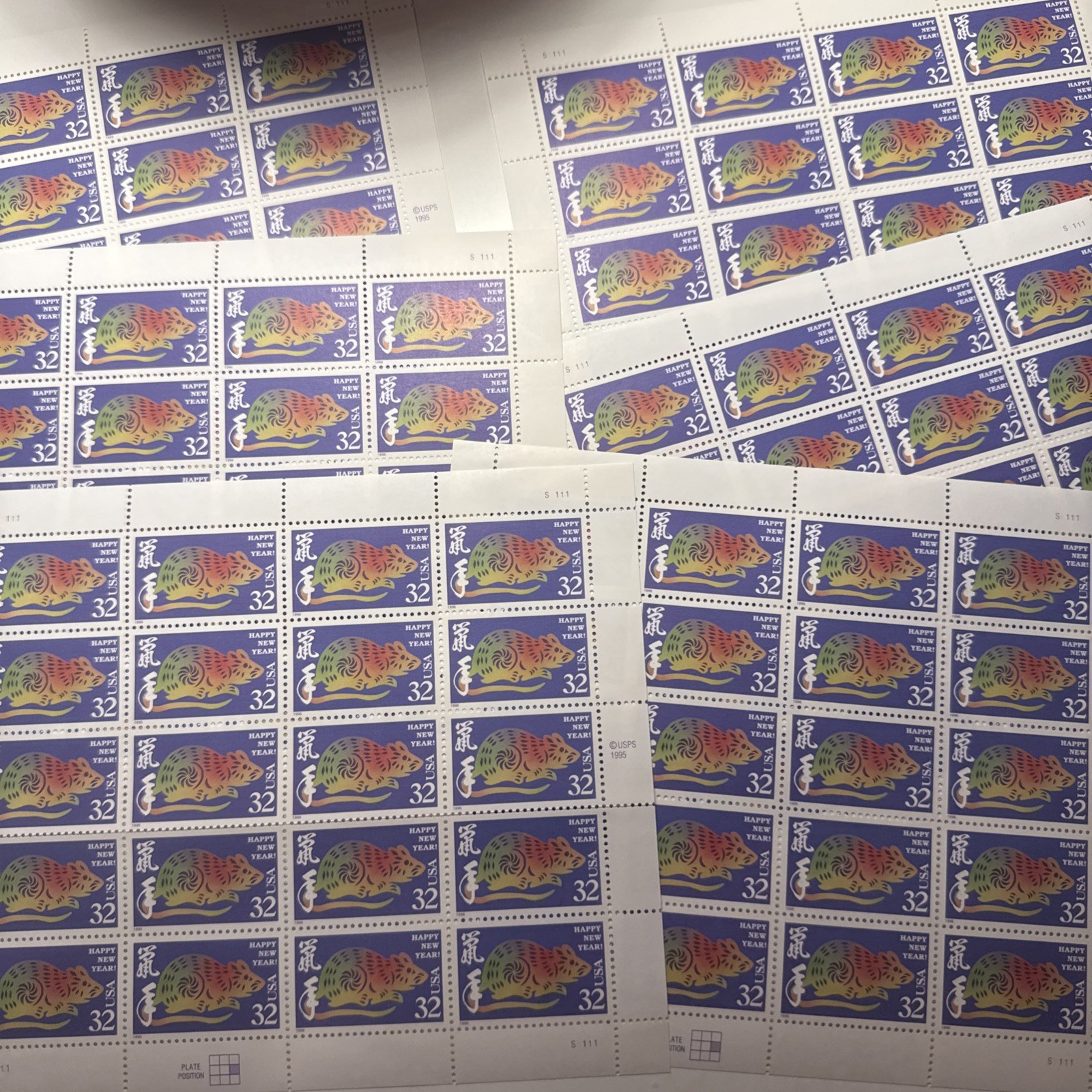 1996 32¢ Year of the Rat Lunar New Year [MNH OG] Scott 3060