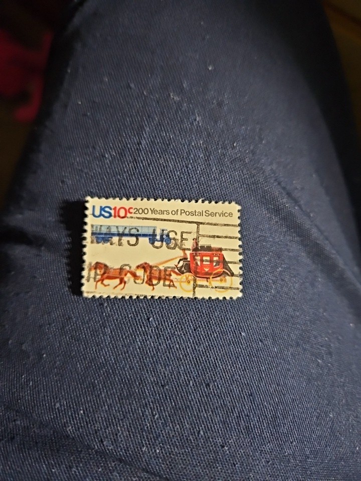 U.S. Postage Stamp Scott #1572, 200 Years Of Postal Service 10c