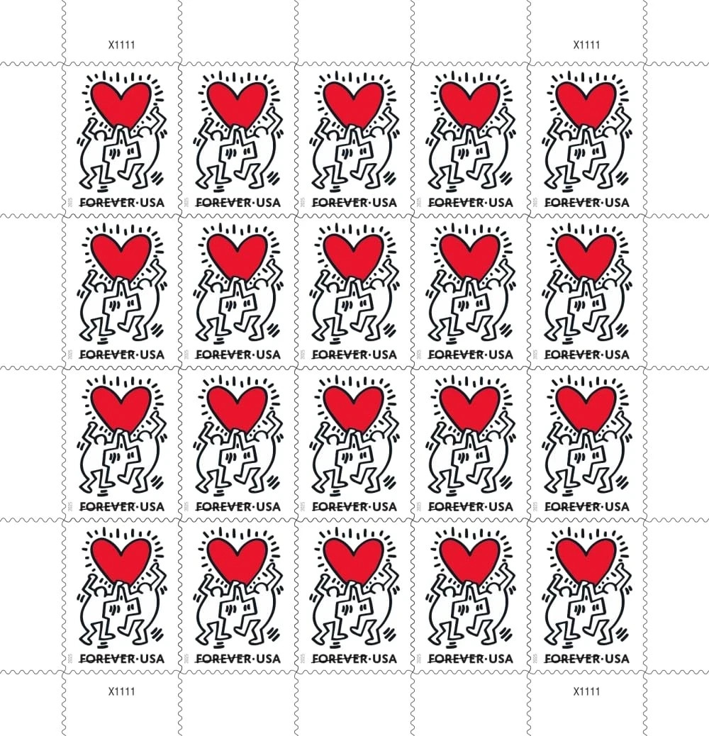 200PC United States Postal Service Love 2025 Postage Stamps (10 BOOKS OF 20)