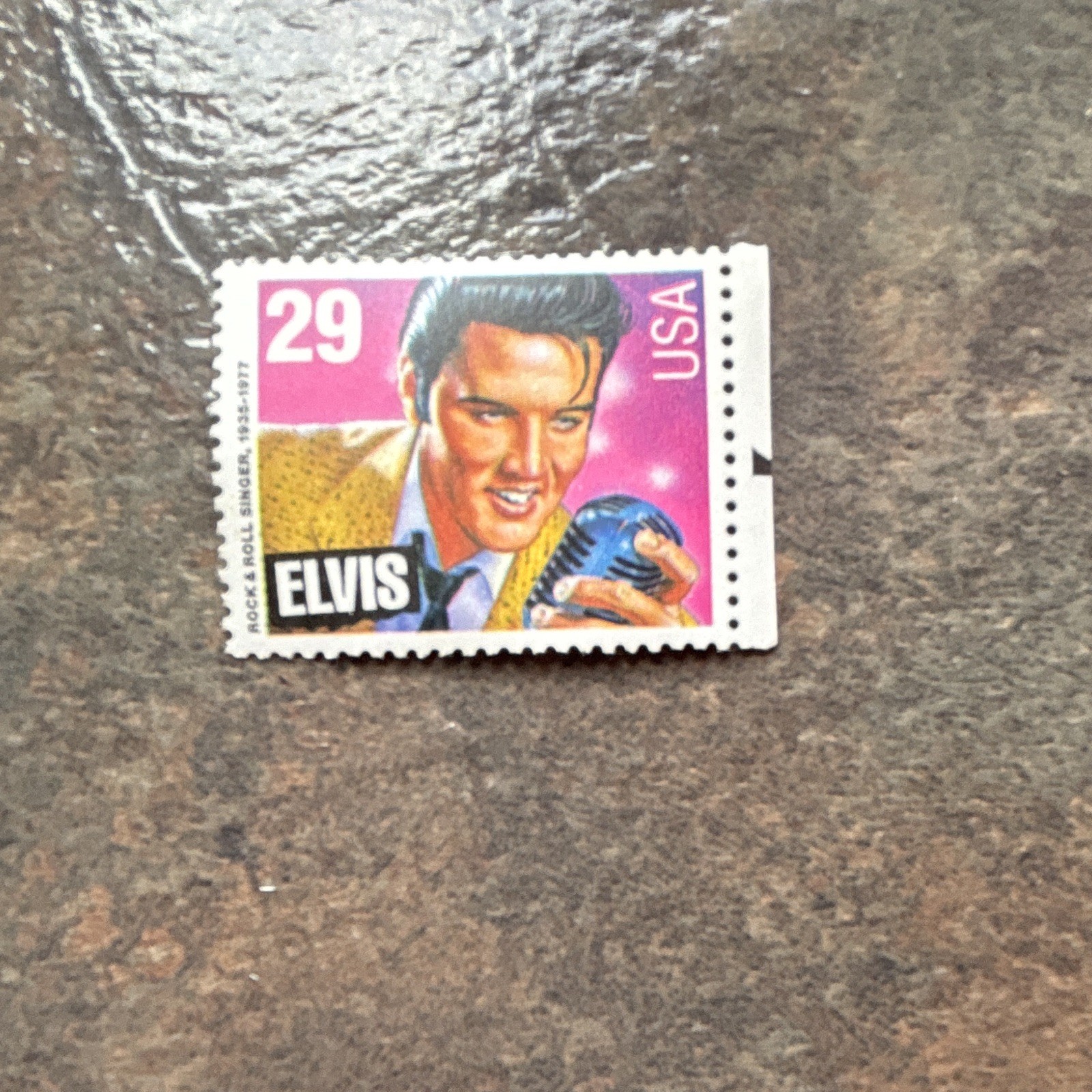 United States 29 Cent Elvis Presley Multicolor Postage Stamp