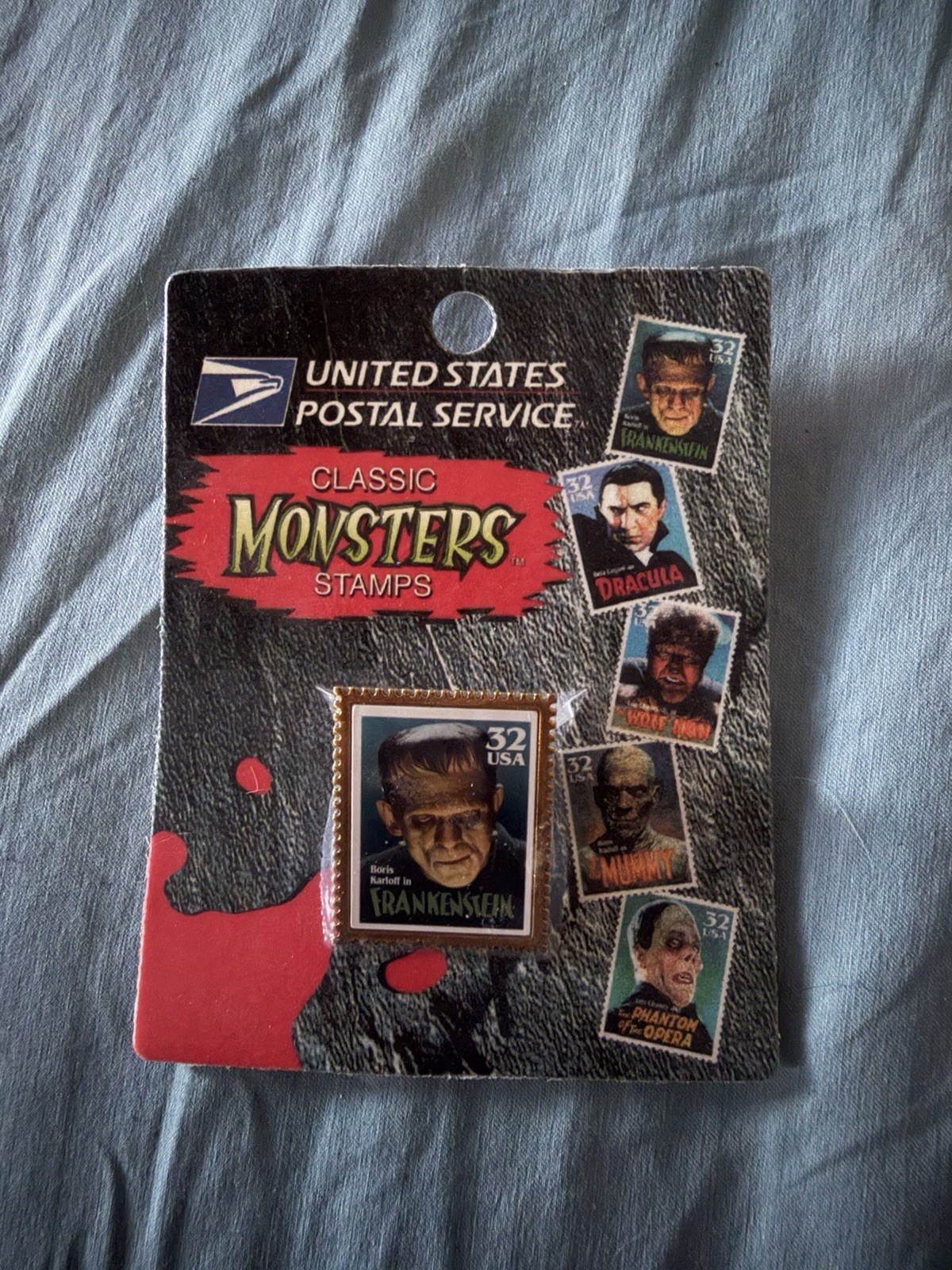 USPS Classic Monsters 32c Multicolor Stamp Booklet United States