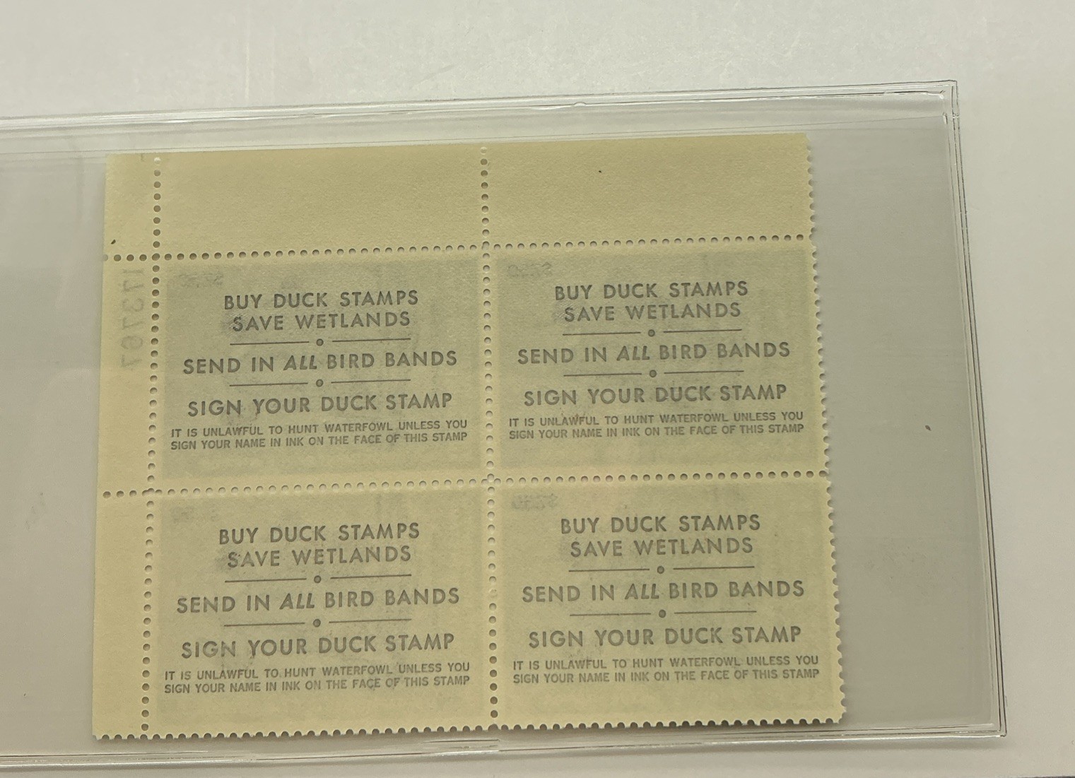 1983 US Federal Scott #RW50 Pintails Block of 4 (166)