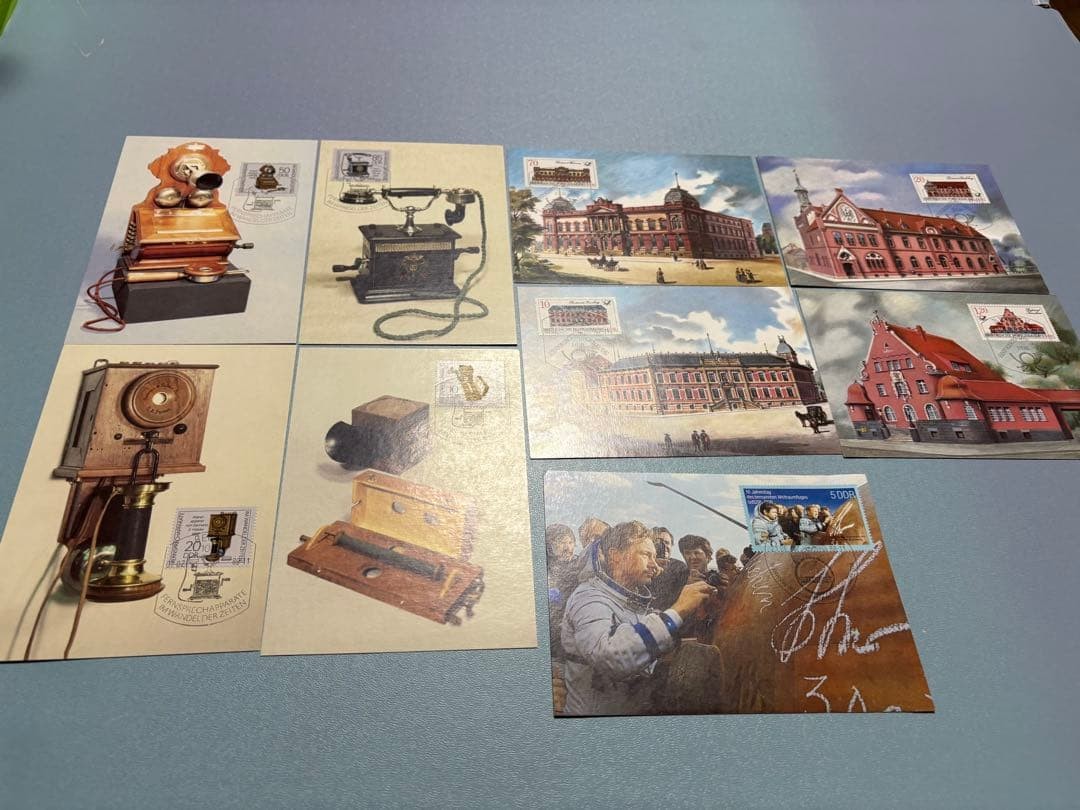 Former East Germany, historic post office building, maximum card, history of