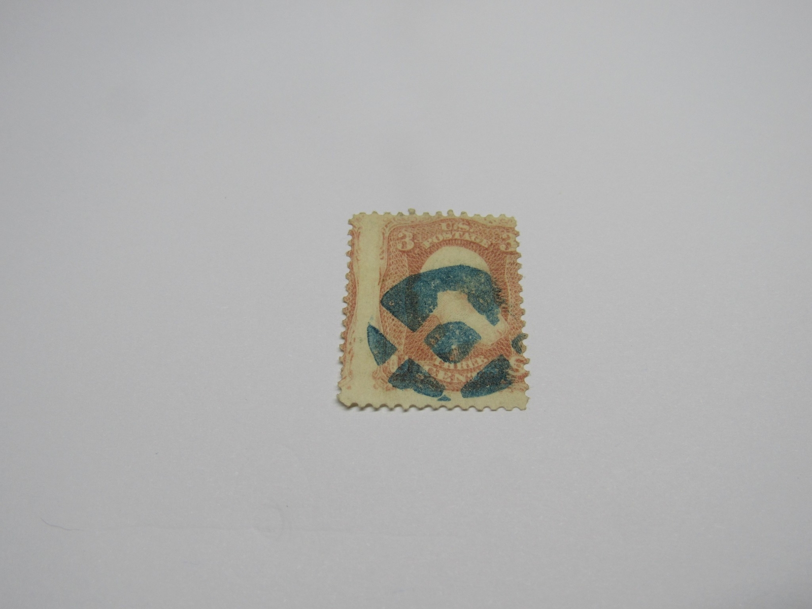 AMAZING Condition! 1861 U.S. POSTAGE 3¢ w/ Masonic Fancy Cork Stamps STP-10-IB