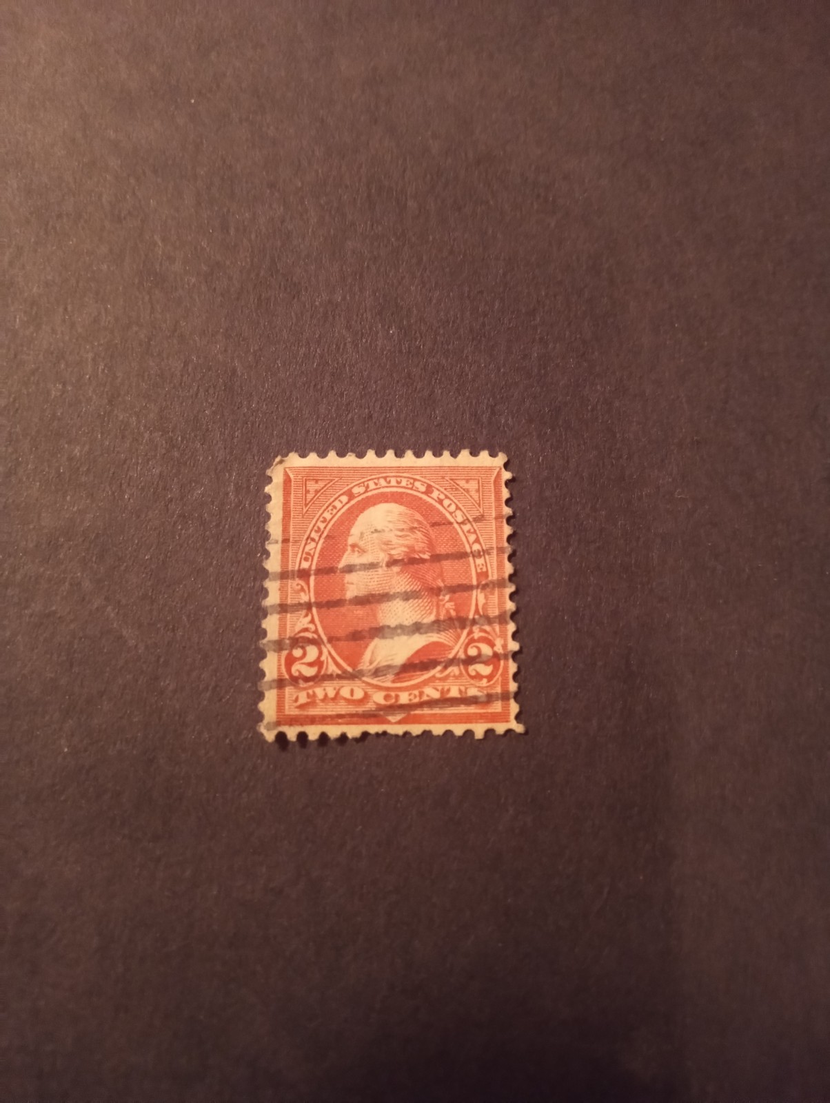 Rare 1897 US 2 Cent George Washington Postage Stamp