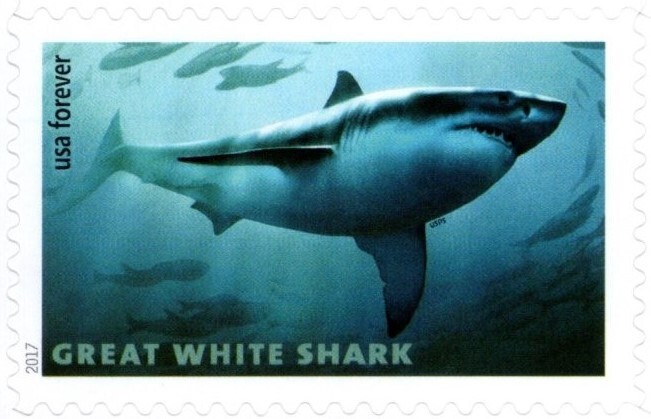 USA 2017 SHARKS 20 STAMP SHEET SC 5223- 5227 MNH