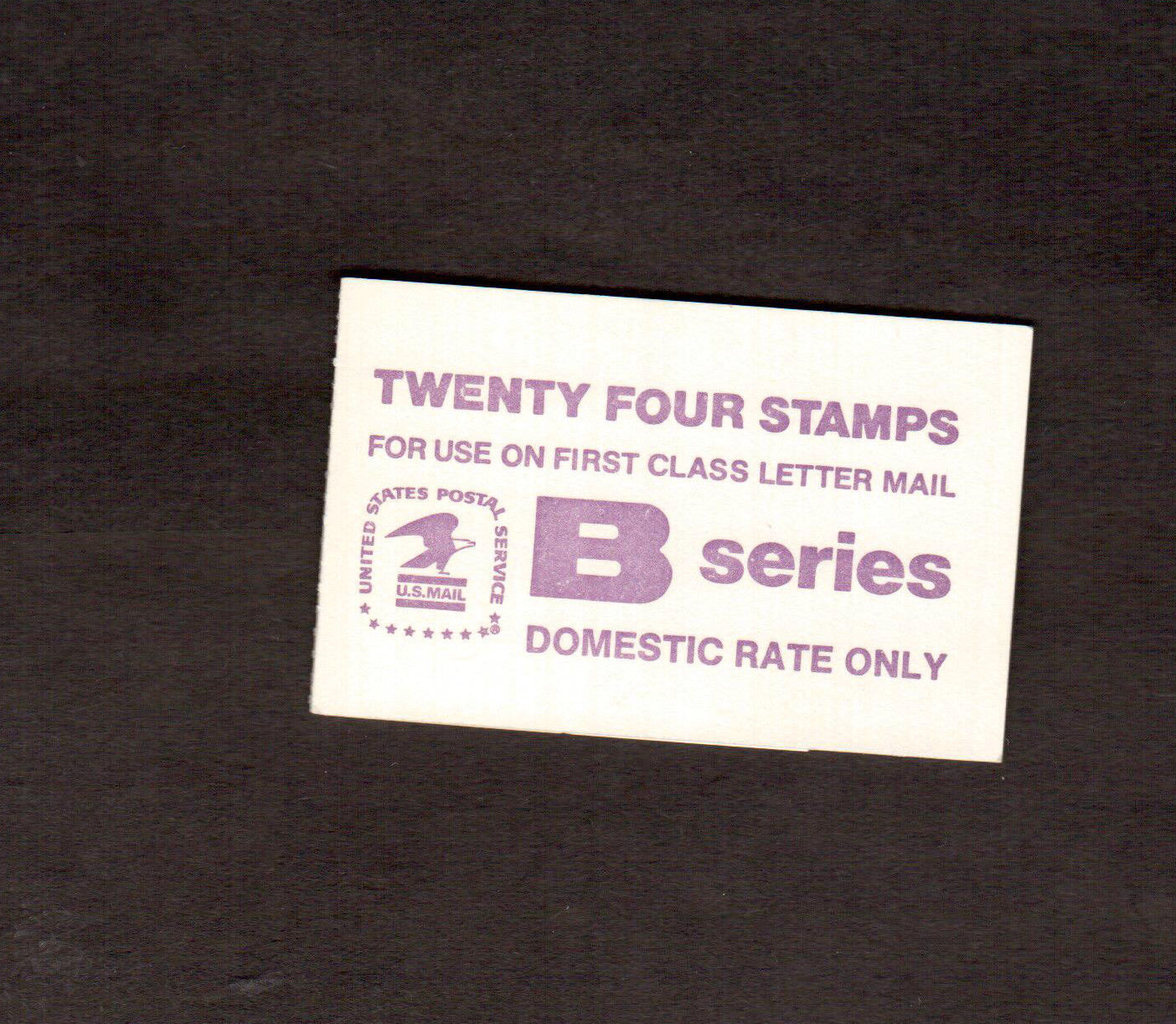 # BK136 18 cent Booklet of 24 1981 “B” SERIES Rate Violet Eagle