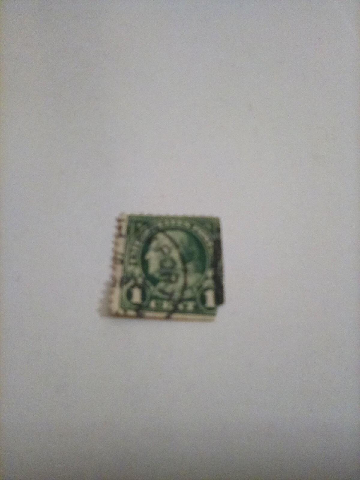 Rare Green Ben Franklin 1 Cent Stamp FREE SHIPPING