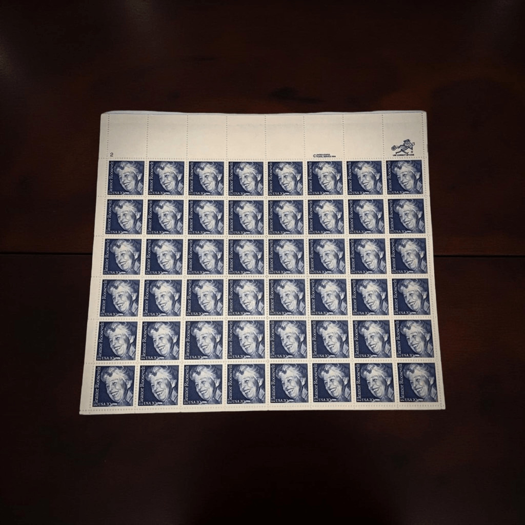 MNH 1984 Eleanor Roosevelt Sheet of 50 20c Stamps Scott #2105