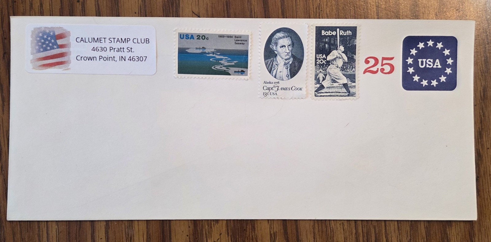 30 78¢ Forever Rate Stamped #10 Envelopes with Address Labels Discount! 55¢ Each