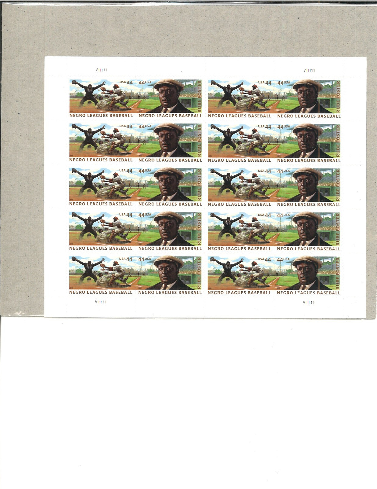 United States 44¢ Negro League Baseball Postage Stamp #4465-66 MNH Sheet sealed