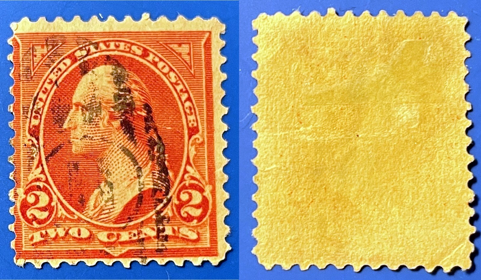 USA 1895 George Washington 2 cents Sc-252 Carmine Used #W12 – US Seller
