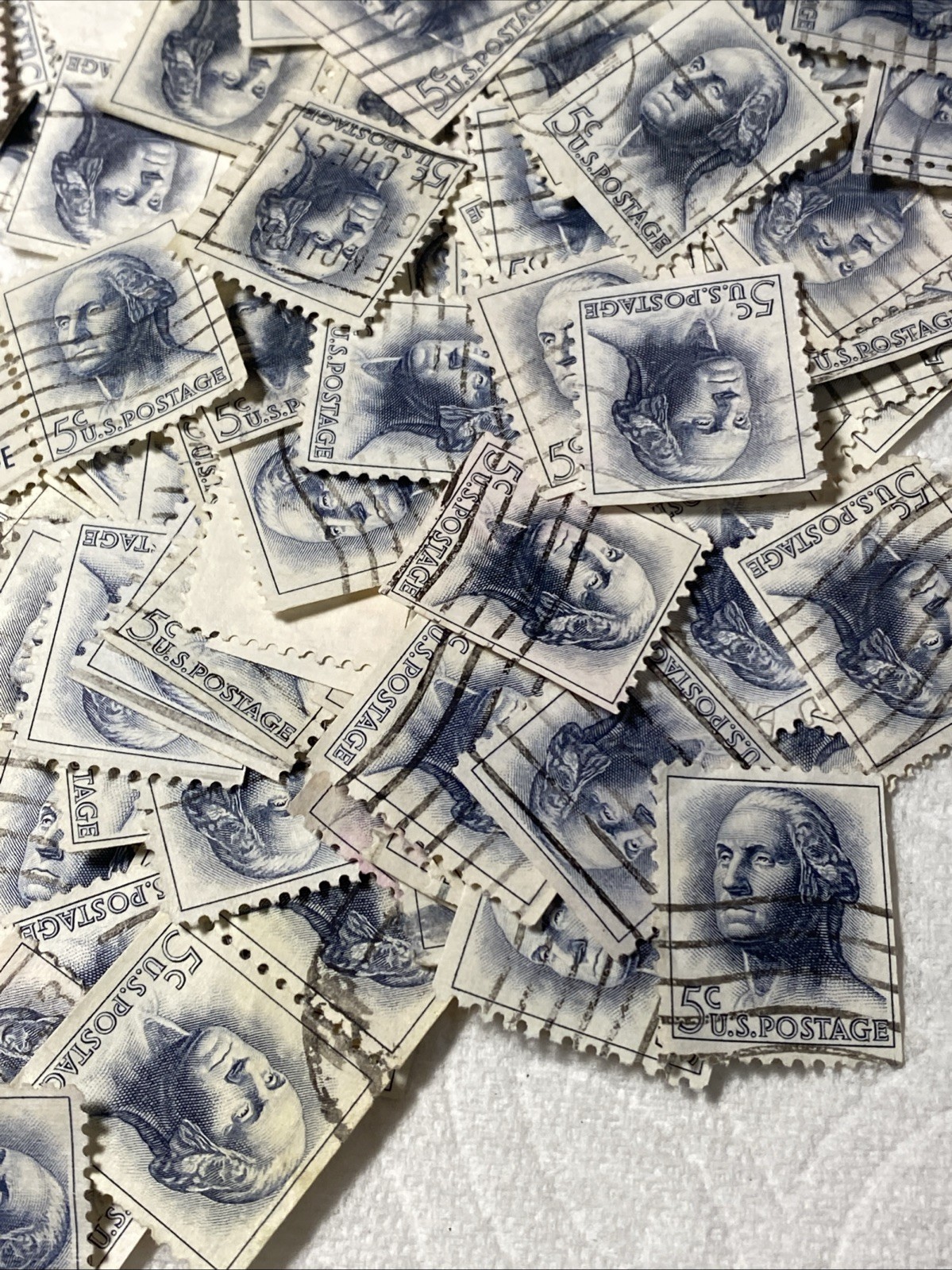 (250) Used Stamps 1963 – George Washington -5 Cents Stamps All Good Condition