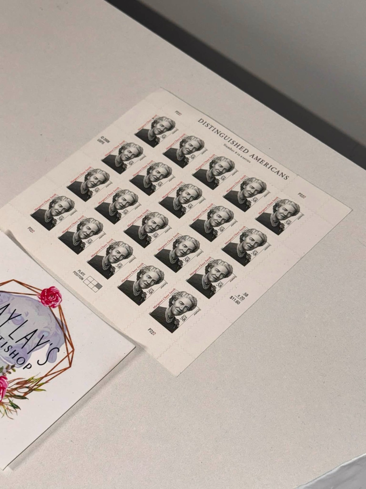 Distinguished Americans #3427 Margaret Chase Smith 58 cent Senator sheet of 20