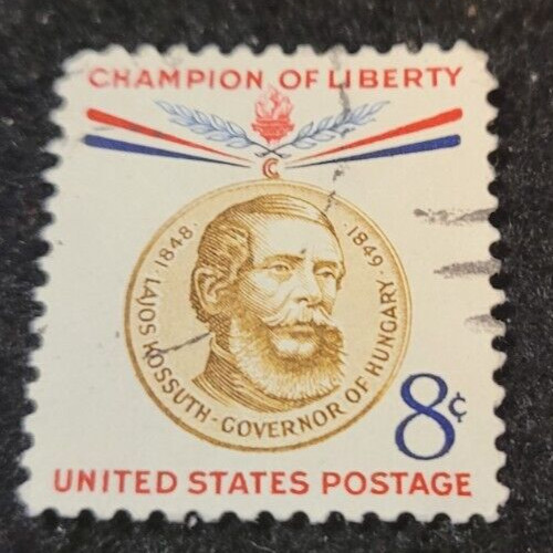 # 1118 – 1958 8¢ Lajos Kossuth ~ Used 1 Stamp + 2 FREE Stamps