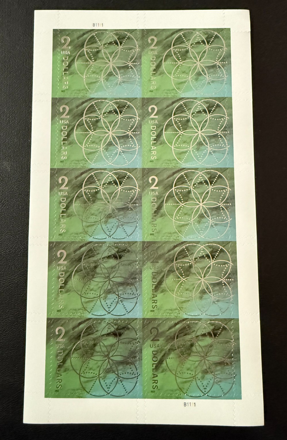 U.S. Definitive $10, $5, $2, & $1 Sheets