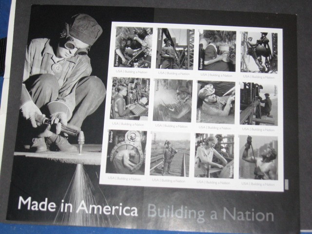 US SCOTT 4801 PANE OF 12 USA BUILDING A NATION FOREVER STAMPS MNH