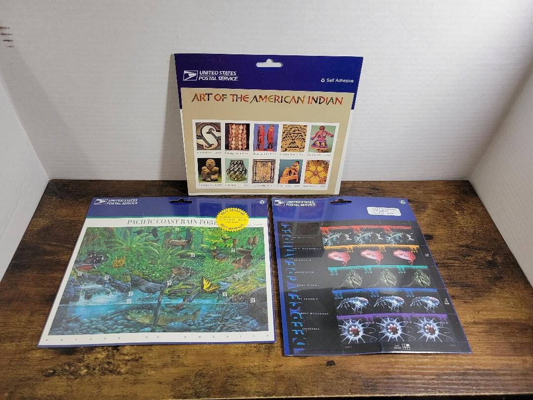 USPS Deep Sea Creatures – Pacific Coast Rain Forest – Art of the American Indian