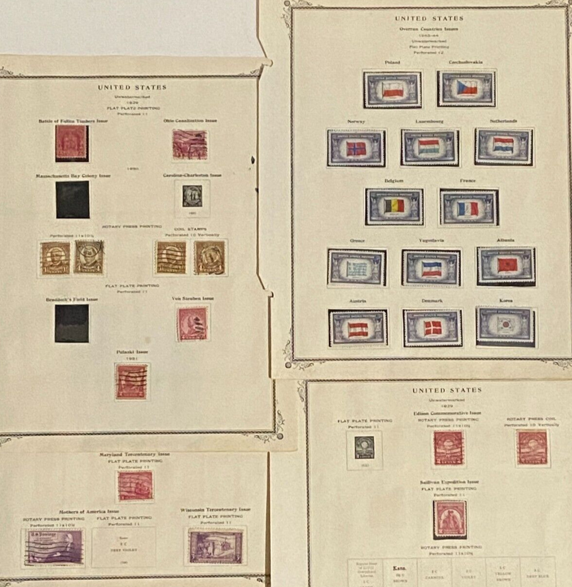 LOT MIXED ANTQUE & VINTAGE U.S. UNITED STATES STAMPS – STAMP COLLECTION