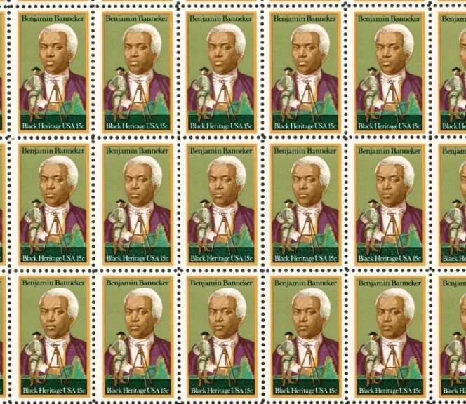 US 15¢ Astronomer Benjamin Banneker Postage Stamp #1804 Pack of 100 Singles
