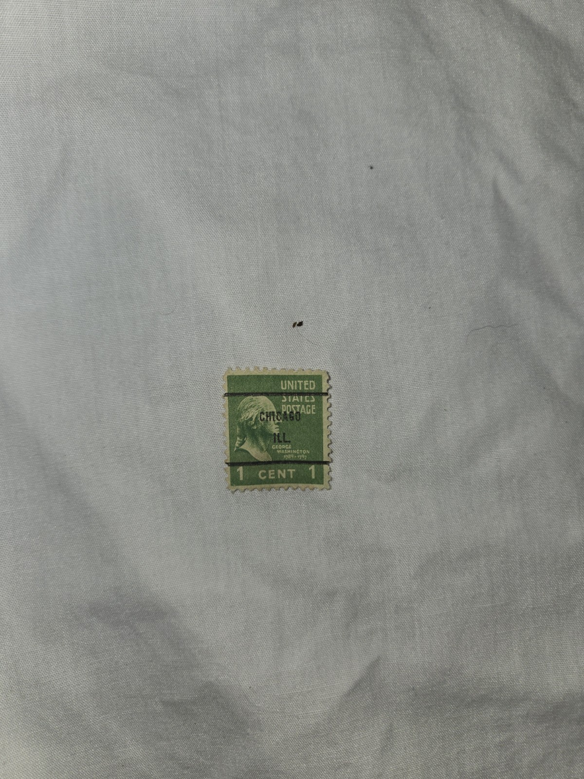 Rare!!!! Vintage Collectable. George Washington 1 Cent Stamp 1789-1797 