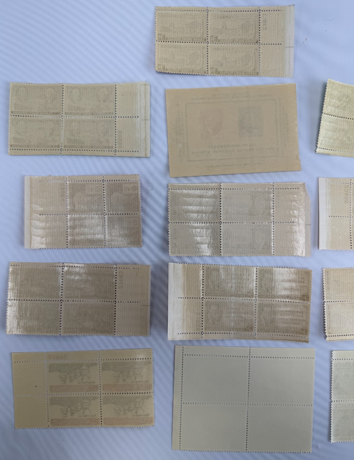 13 Mint US Plate Blocks and Souvenir Sheet Collection 1944-2000 Famous Americans